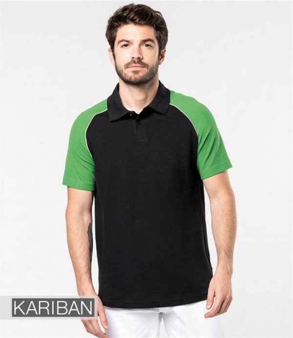 Kariban Baseball Pique Polo Shirt